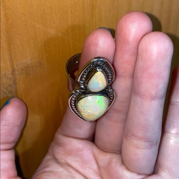 NEW OOAK Ethiopian Opal Ring - Picture 7 of 12